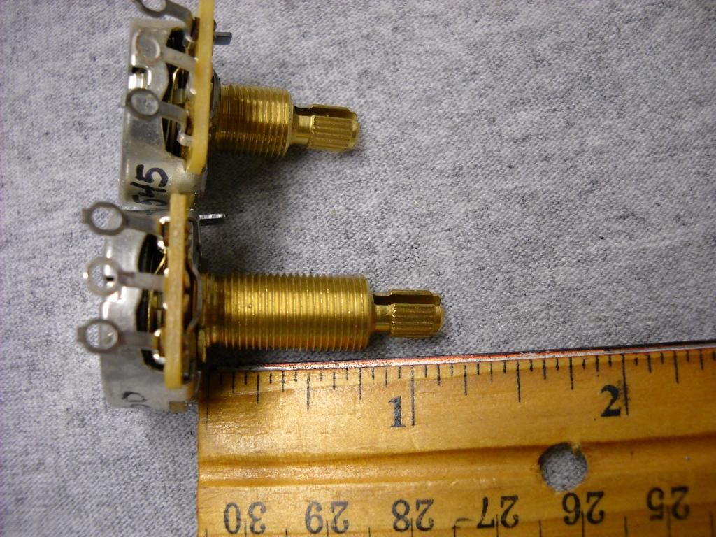 CTS 500K pots the Long & Short Explained with Pics My Les Paul Forum